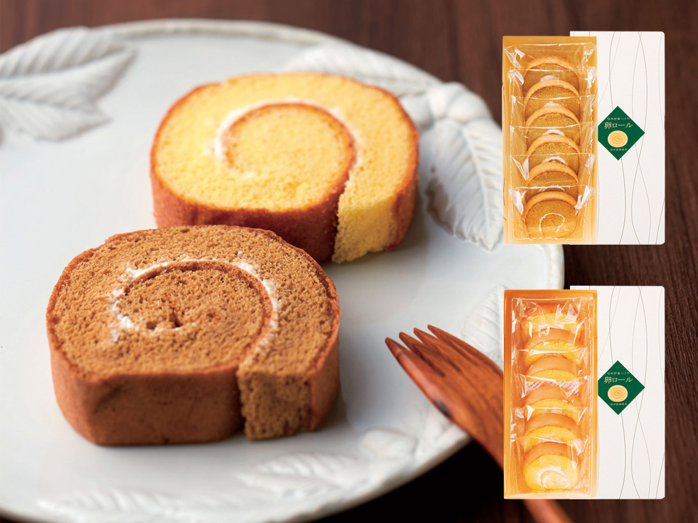 国産たまごを使った たまごロールケーキ