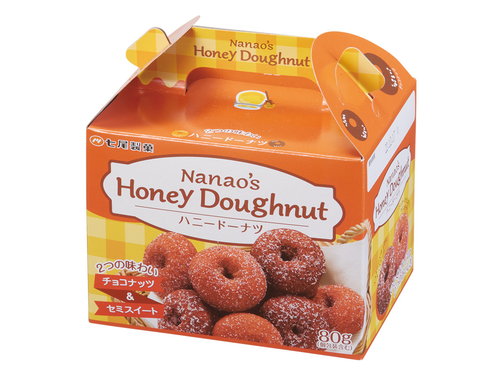２つの味のハニードーナツ80g
