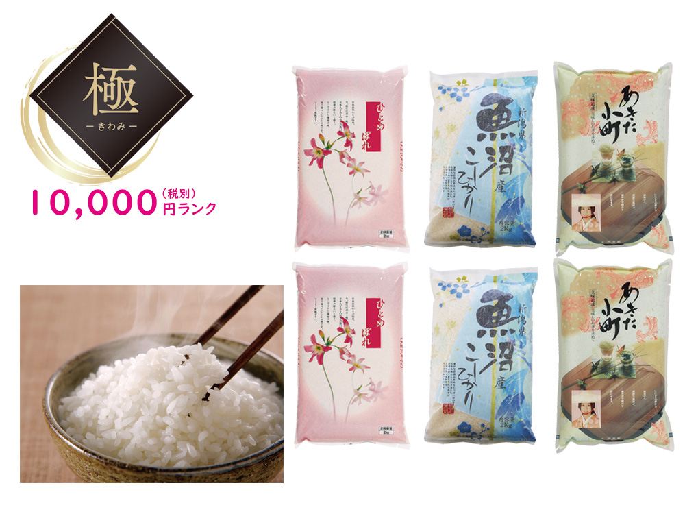 【極】銘柄米食べ比べセット 12kg