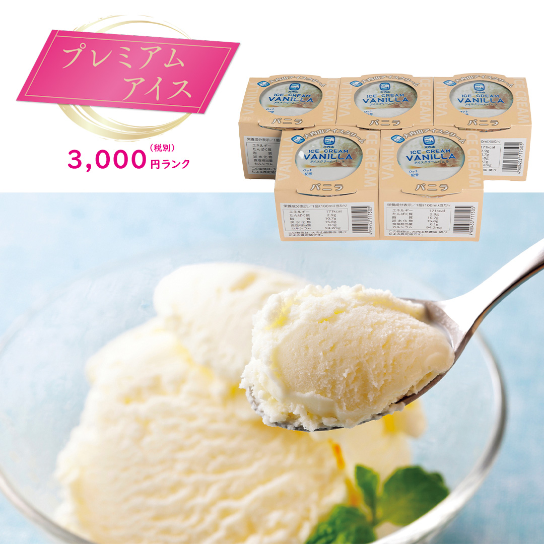 【プレミアムアイス】大内山酪農 アイスクリーム バニラ
